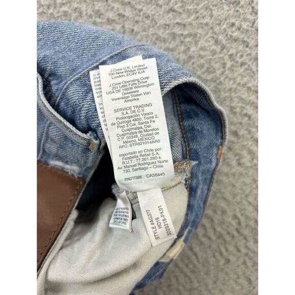 Madewell The Mom Jean Womens 23 Tall Light Wash Blue Distressed Denim High Rise - Picture 10 of 14